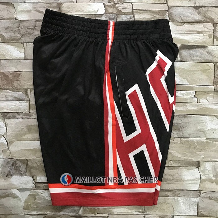 Short Miami Heat Mitchell & Ness Big Face Noir